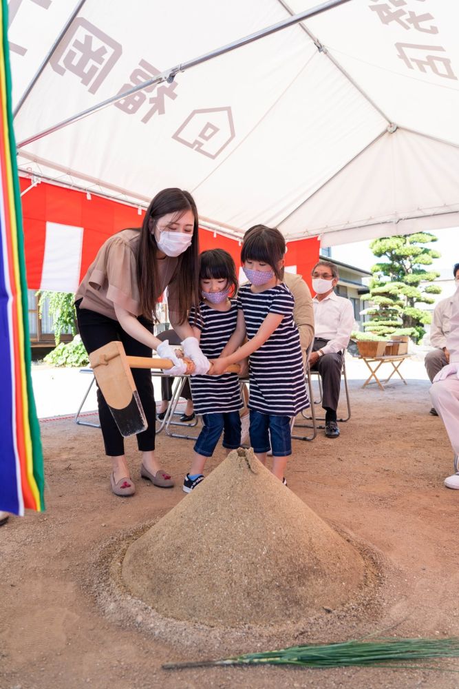 福岡市早良区小田部02　注文住宅建築現場リポート①　～地鎮祭～