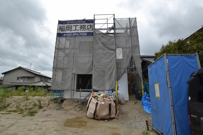 「福岡市南区10」注文住宅現場リポート⑦【木工事】【外断熱材】