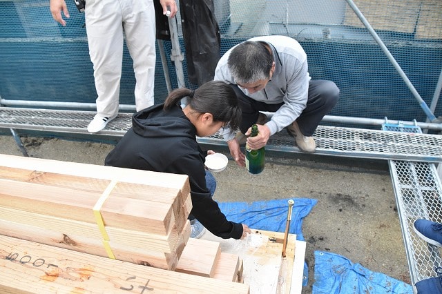 「福岡市博多区02」注文住宅現場リポート⑤【上棟式】