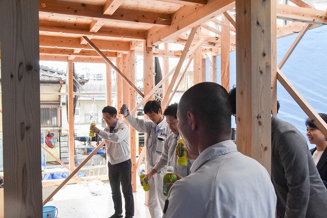 「福岡市博多区02」注文住宅現場リポート⑤【上棟式】