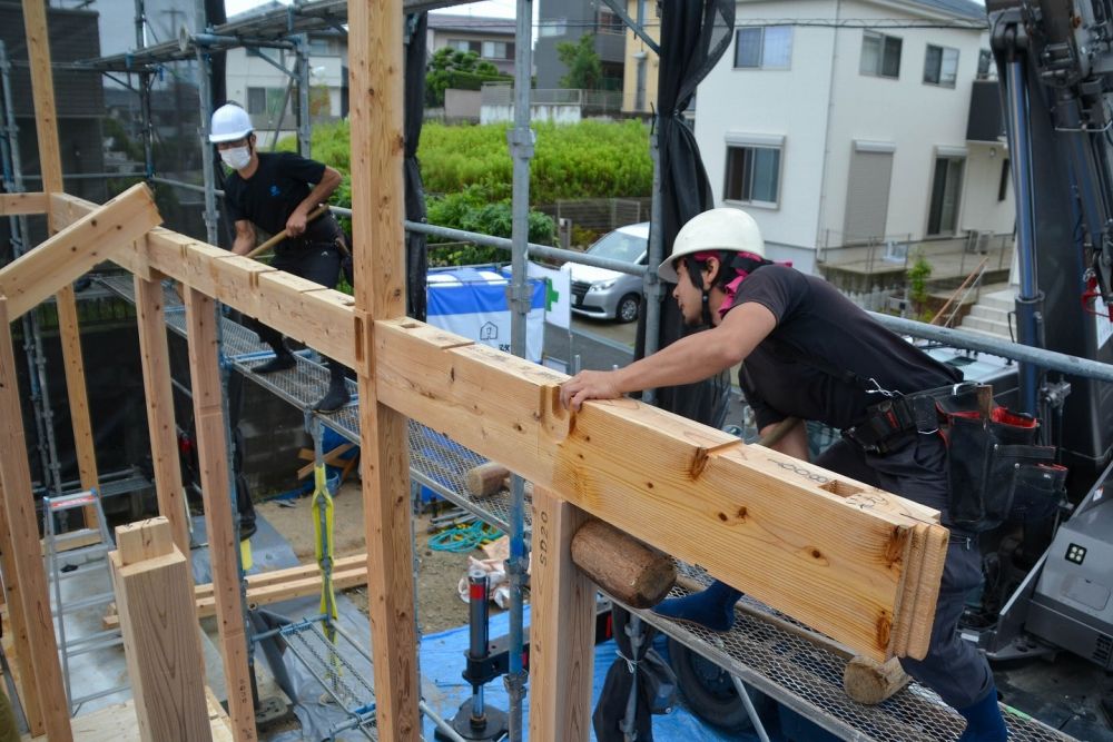 福岡県大野城市03　注文住宅建築現場リポート③　～上棟式～