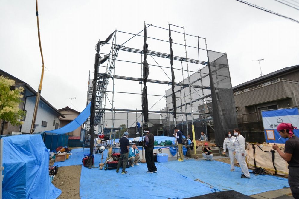 福岡県大野城市03　注文住宅建築現場リポート③　～上棟式～