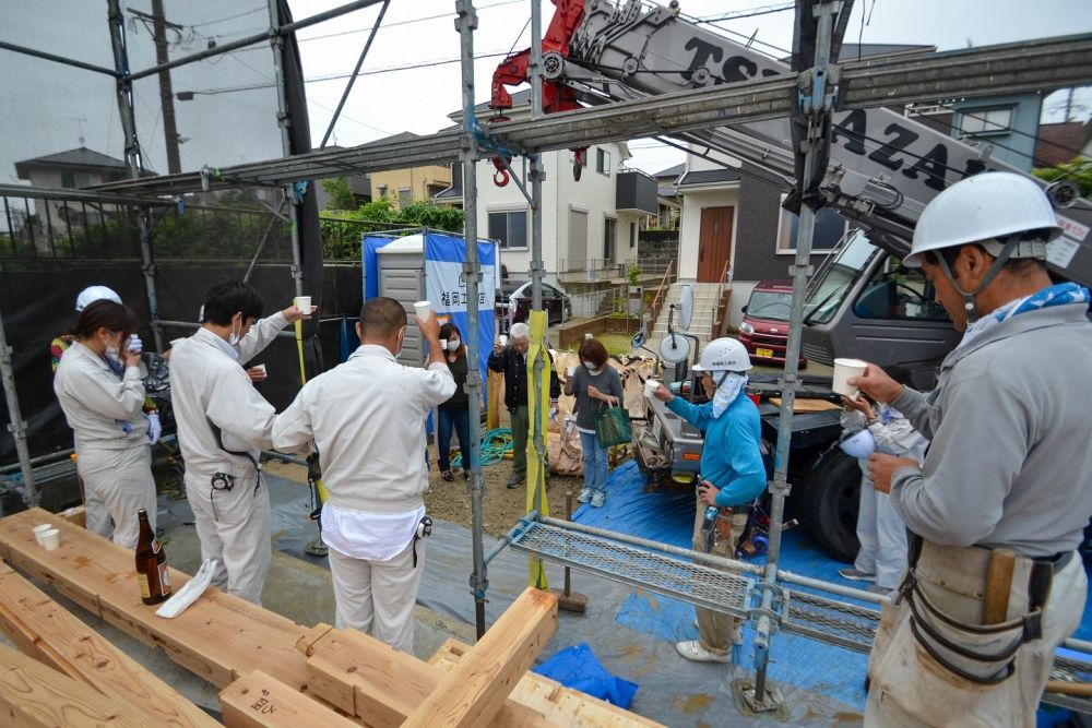 福岡県大野城市03　注文住宅建築現場リポート③　～上棟式～