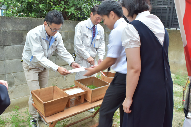 福岡市早良区02　注文住宅建築現場リポート①　～地鎮祭～