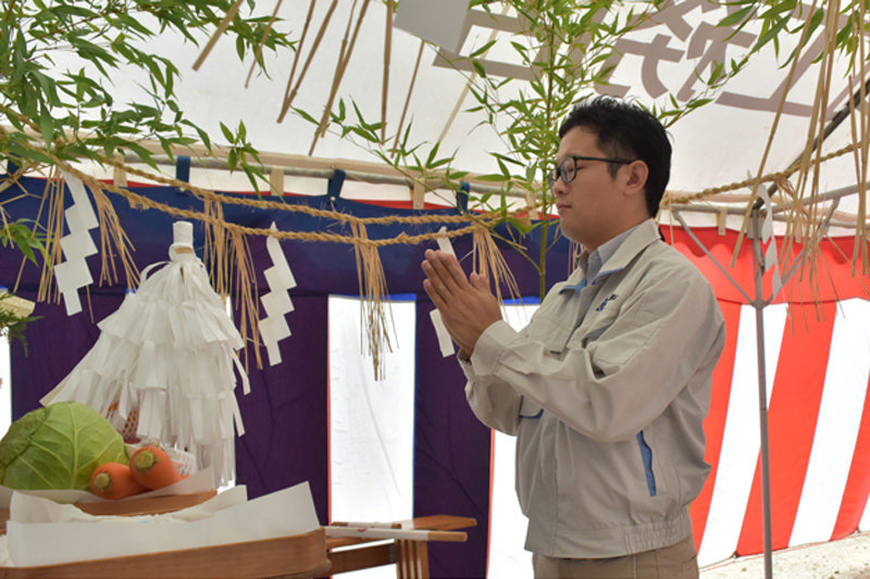「福岡市早良区02」注文住宅現場リポート①【地鎮祭】