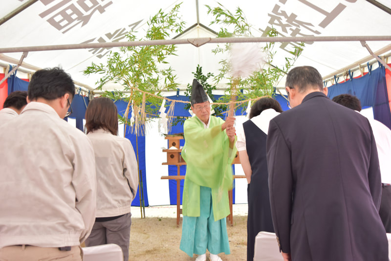 福岡市早良区02　注文住宅建築現場リポート①　～地鎮祭～