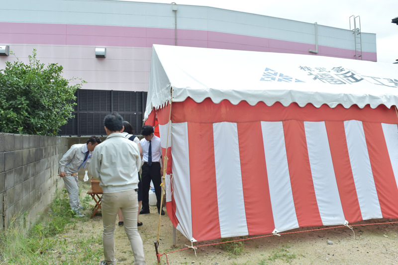 福岡市早良区02　注文住宅建築現場リポート①　～地鎮祭～