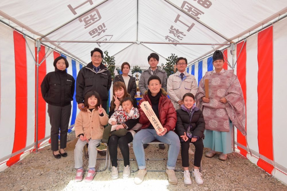 福岡県福津市06　注文住宅建築現場リポート①　～地鎮祭～