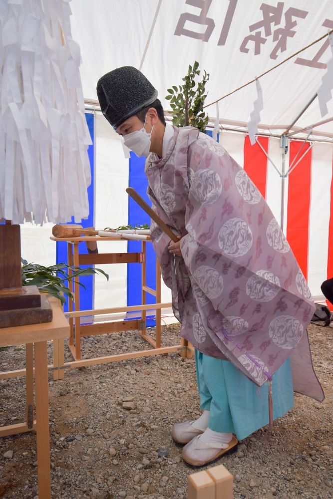 福岡県福津市06　注文住宅建築現場リポート①　～地鎮祭～