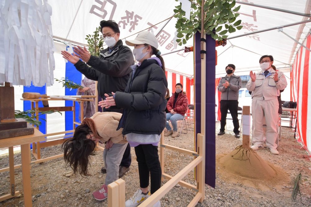 福岡県福津市06　注文住宅建築現場リポート①　～地鎮祭～