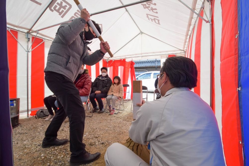 福岡県福津市06　注文住宅建築現場リポート①　～地鎮祭～