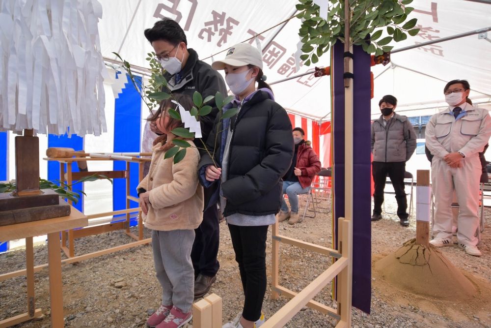 福岡県福津市06　注文住宅建築現場リポート①　～地鎮祭～