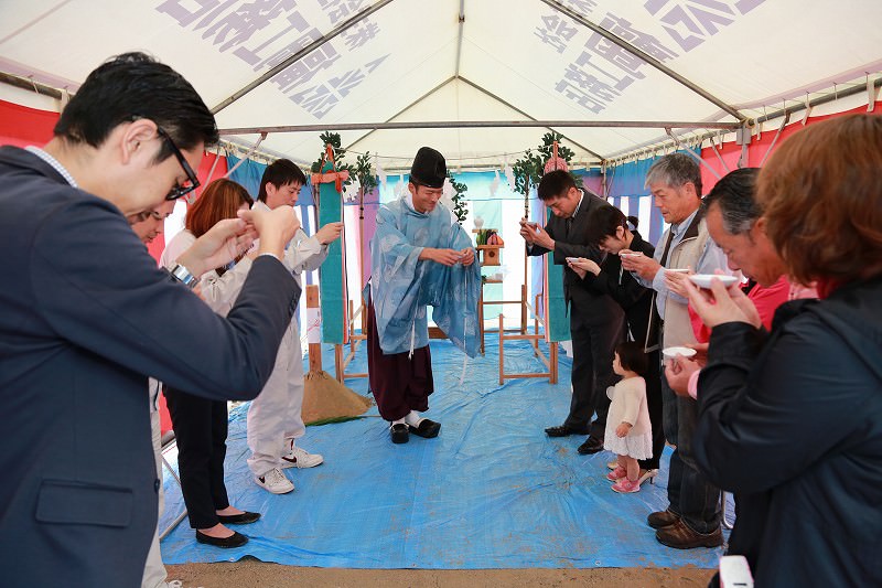 福岡市城南区南片江03　注文住宅建築現場リポート①　～地鎮祭～