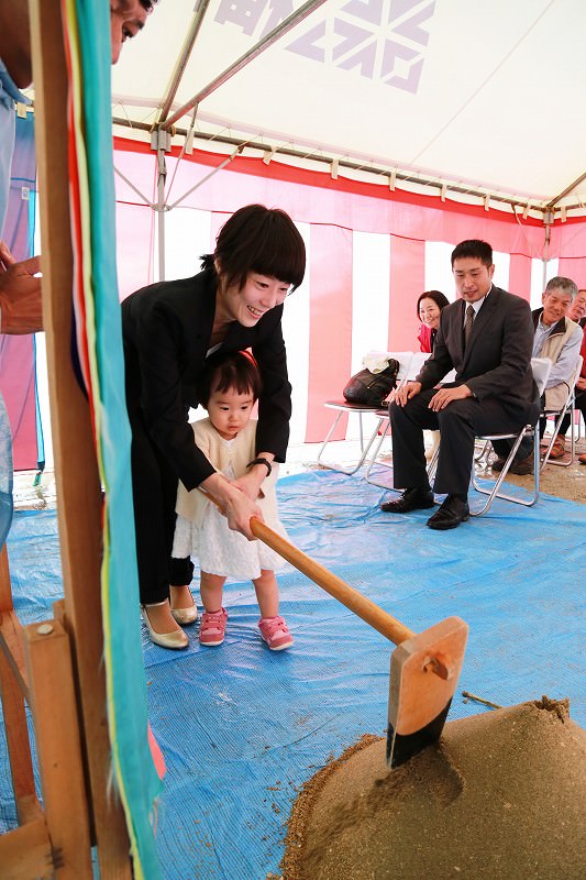 福岡市城南区南片江03　注文住宅建築現場リポート①　～地鎮祭～