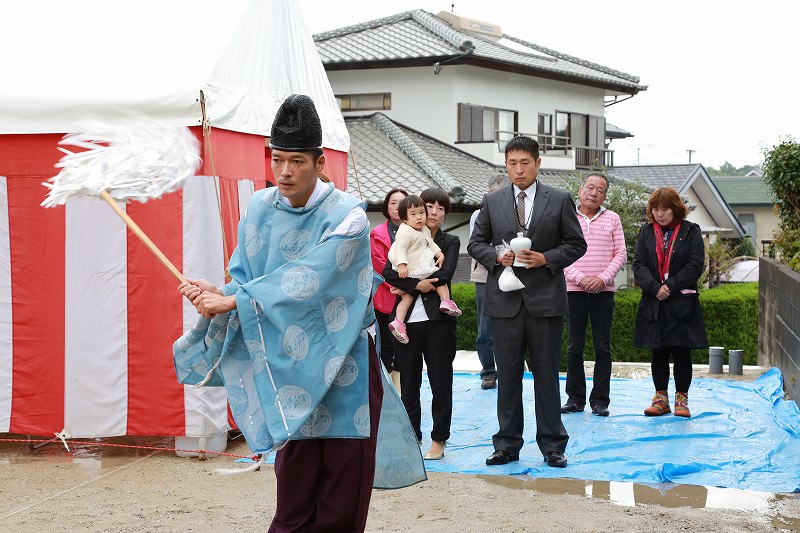 福岡市城南区南片江03　注文住宅建築現場リポート①　～地鎮祭～