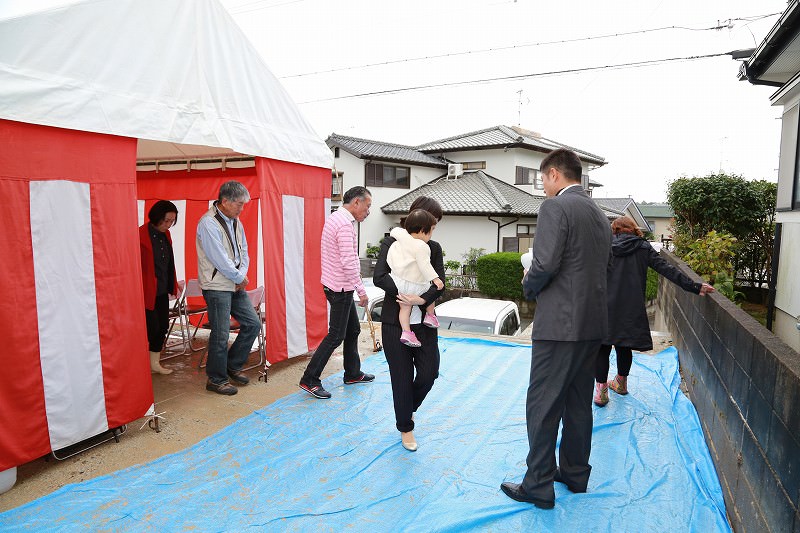 福岡市城南区南片江03　注文住宅建築現場リポート①　～地鎮祭～