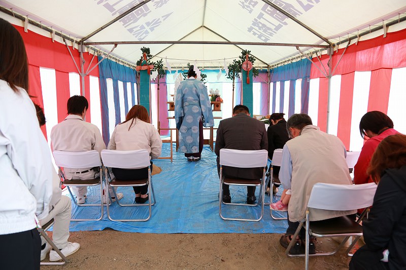 「福岡市城南区南片江03」注文住宅現場リポート①【地鎮祭】