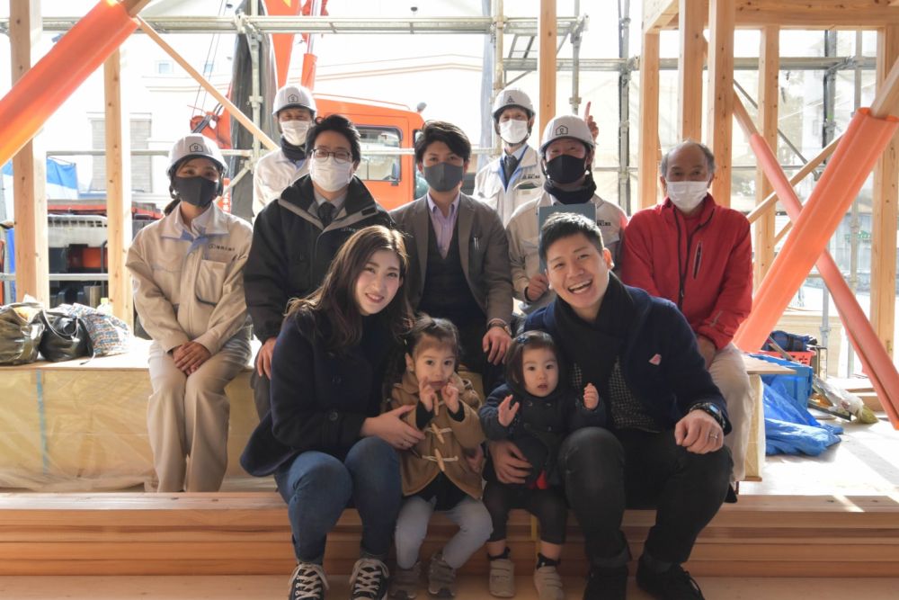 「福岡市南区市崎01」注文住宅現場リポート③【上棟式】