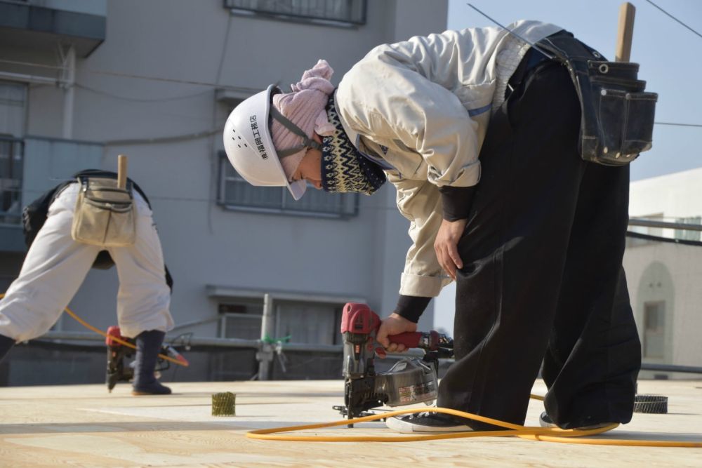 福岡市南区市崎01 注文住宅建築現場リポート③　～祝・上棟式2日目～