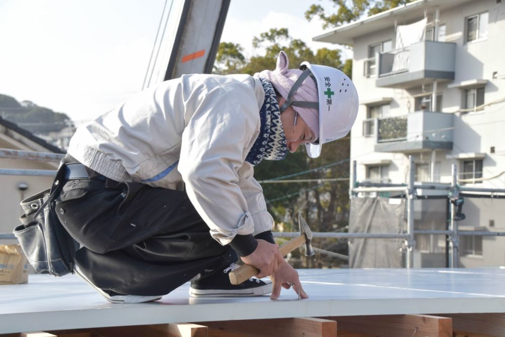 「福岡市南区市崎01」注文住宅現場リポート③【上棟式】