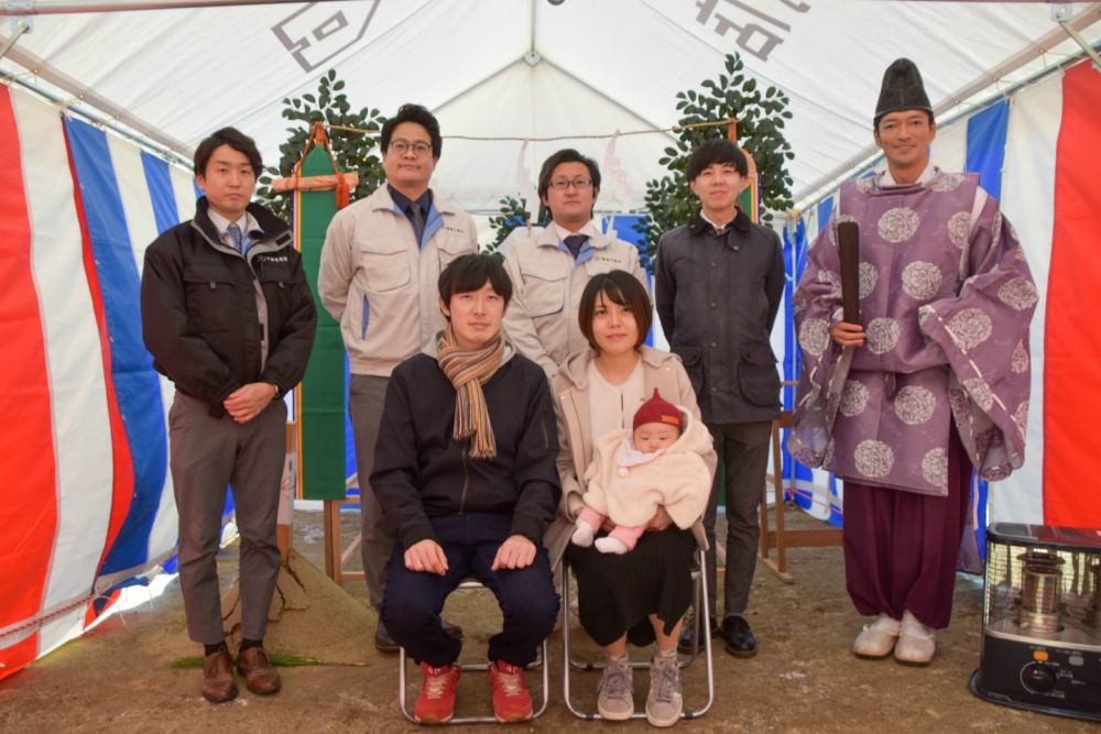 福岡県糸島市04　注文住宅建築現場リポート①　～地鎮祭～