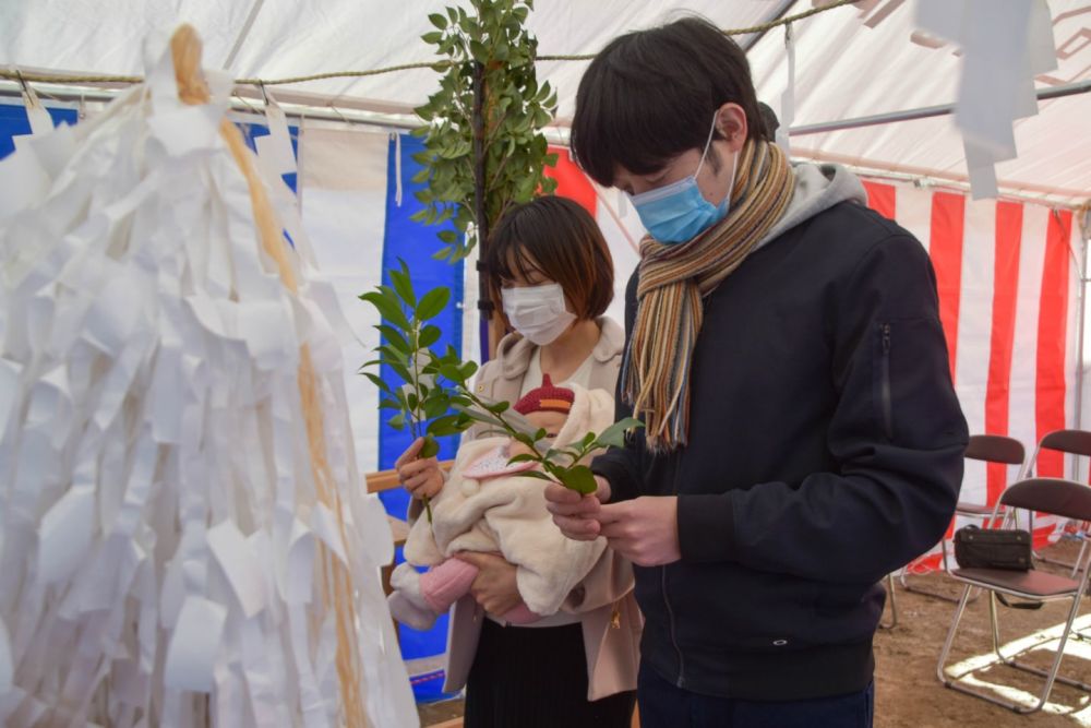 福岡県糸島市04　注文住宅建築現場リポート①　～地鎮祭～