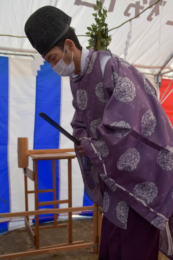 福岡県糸島市04　注文住宅建築現場リポート①　～地鎮祭～