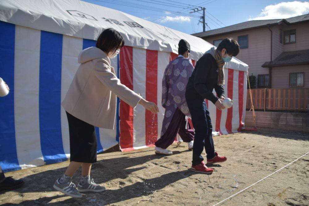 福岡県糸島市04　注文住宅建築現場リポート①　～地鎮祭～