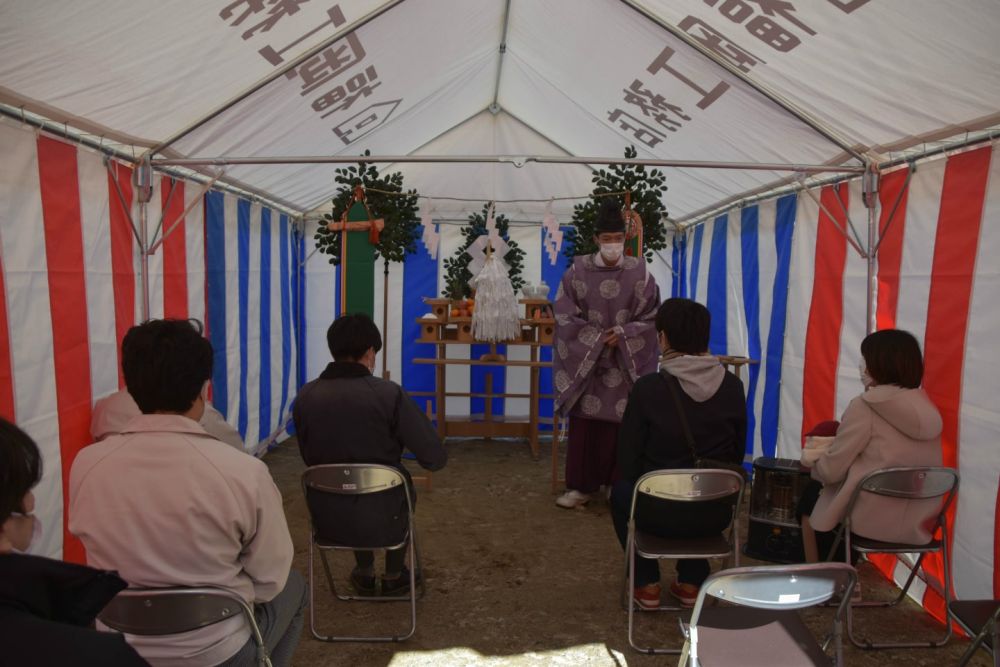 福岡県糸島市04　注文住宅建築現場リポート①　～地鎮祭～