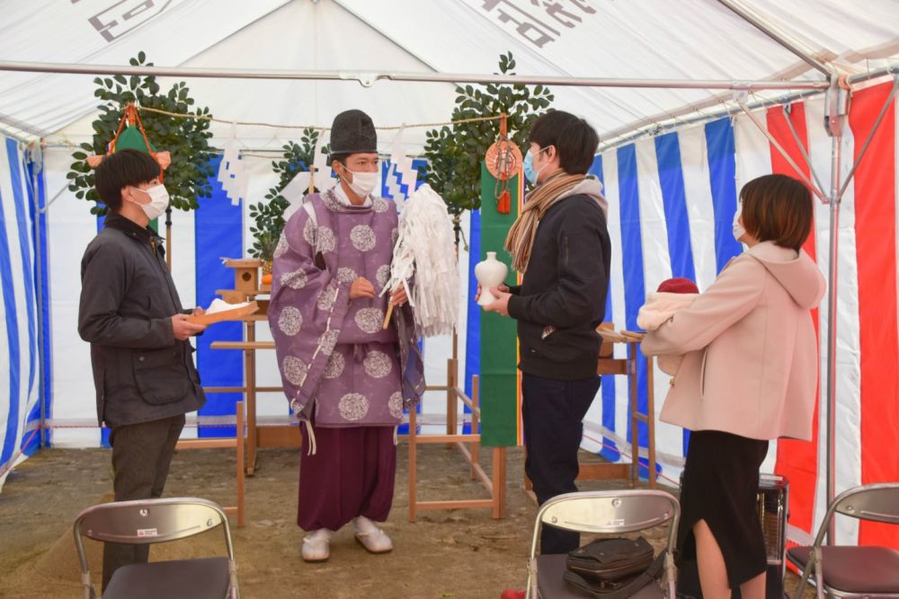 「糸島市04」注文住宅現場リポート①【地鎮祭】