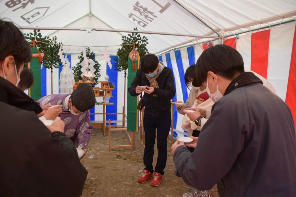 福岡県糸島市04　注文住宅建築現場リポート①　～地鎮祭～