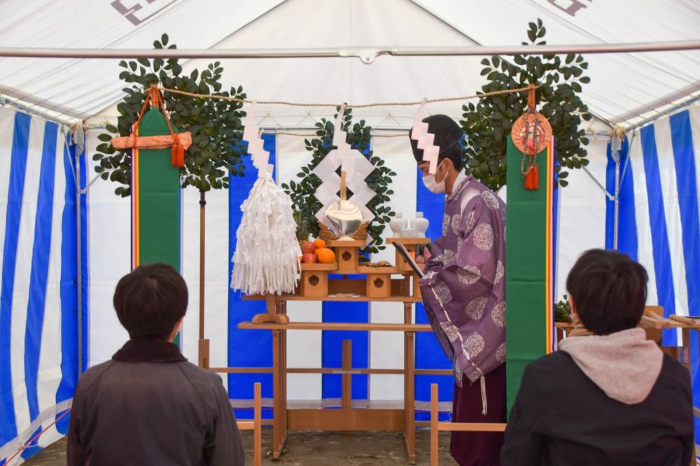 「糸島市04」注文住宅現場リポート①【地鎮祭】