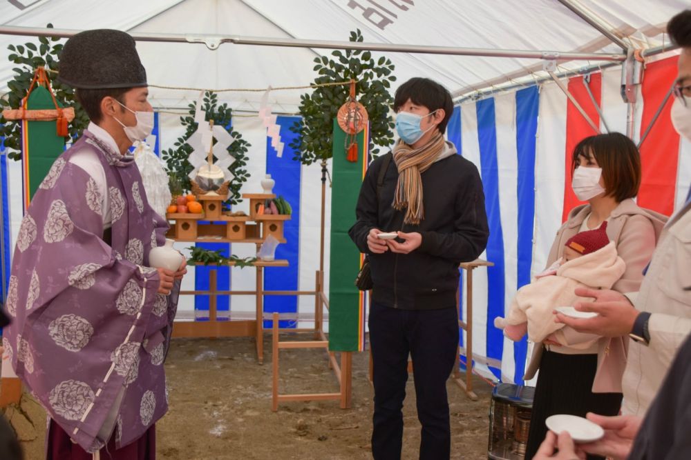 「糸島市04」注文住宅現場リポート①【地鎮祭】