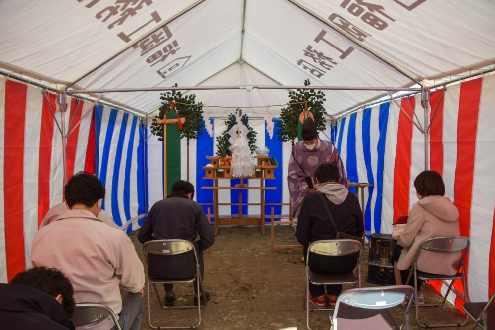 「糸島市04」注文住宅現場リポート①【地鎮祭】