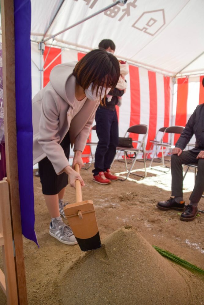 福岡県糸島市04　注文住宅建築現場リポート①　～地鎮祭～