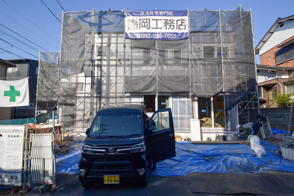 「小郡市05」注文住宅現場リポート⑦【木工事】【石膏ボード】