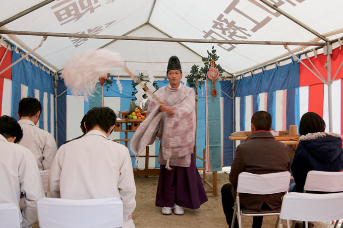 福岡市南区柏原04　注文住宅建築現場リポート①　～地鎮祭～