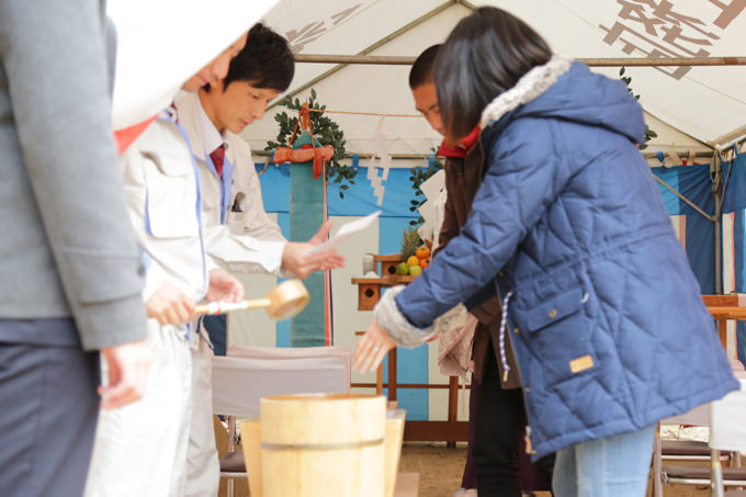 福岡市南区柏原04　注文住宅建築現場リポート①　～地鎮祭～