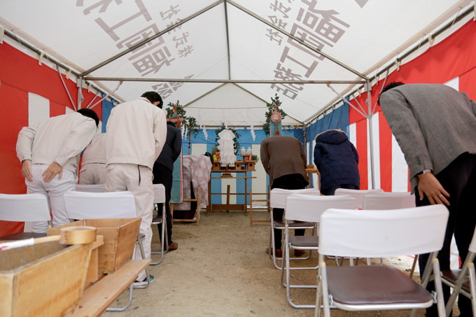 「福岡市南区柏原04」注文住宅現場リポート①【地鎮祭】