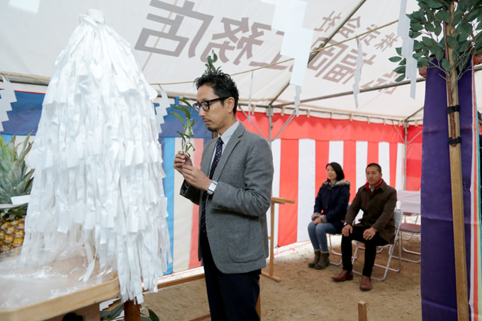 「福岡市南区柏原04」注文住宅現場リポート①【地鎮祭】
