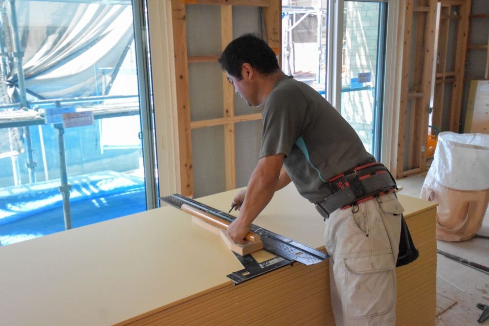 「大野城市03」注文住宅現場リポート⑥【木工事】【石膏ボード】