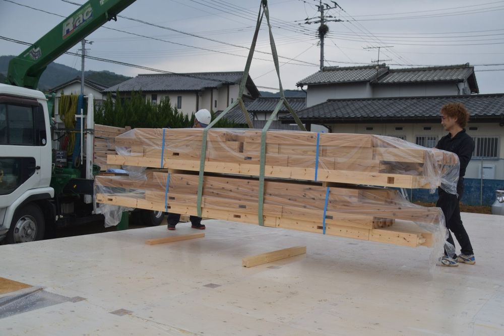 「福岡市西区飯氏01」注文住宅現場リポート④【木工事】【土台敷き】