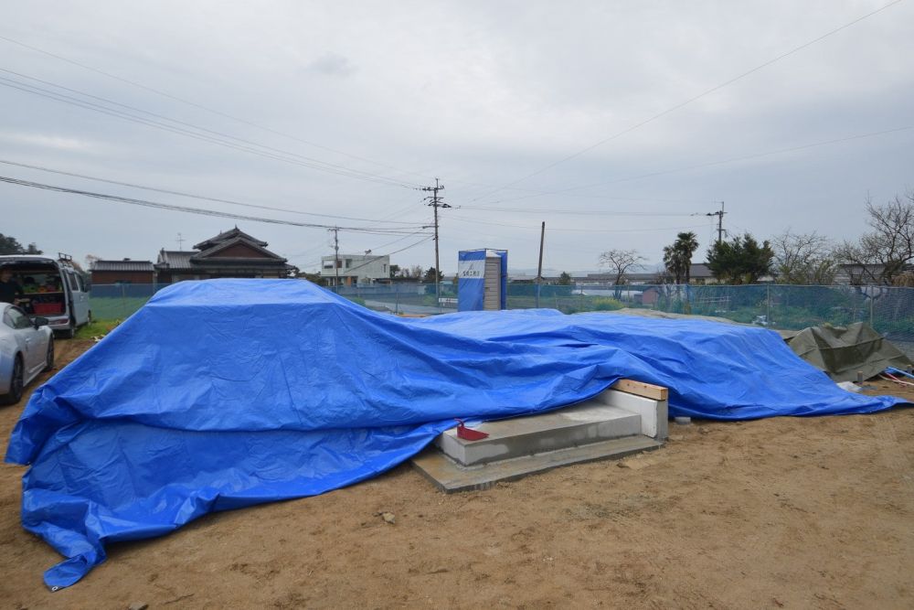 「福岡市西区飯氏01」注文住宅現場リポート④【木工事】【土台敷き】