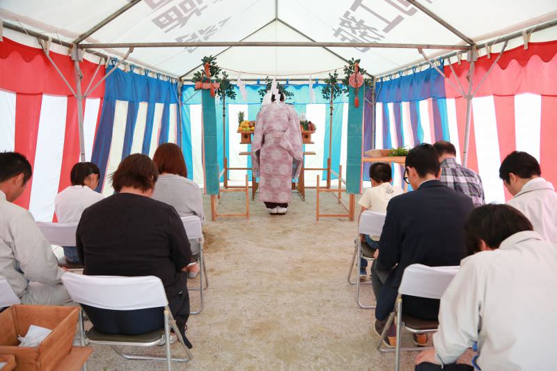「福岡市南区五十川01」注文住宅現場リポート①【地鎮祭】