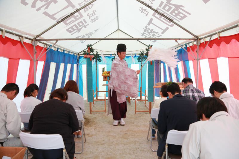 「福岡市南区五十川01」注文住宅現場リポート①【地鎮祭】