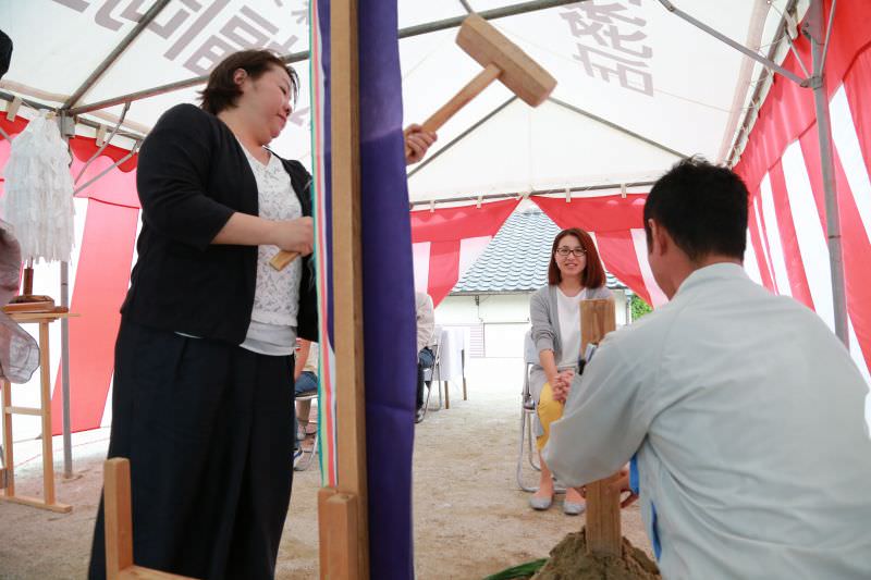 福岡市南区五十川01　注文住宅建築現場リポート①　～地鎮祭～