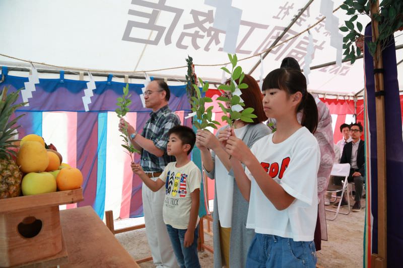 「福岡市南区五十川01」注文住宅現場リポート①【地鎮祭】