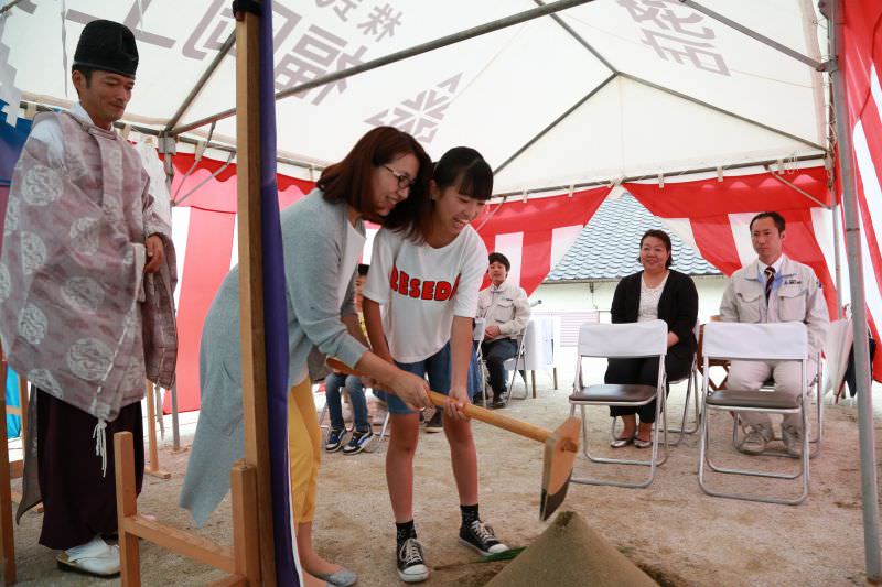 「福岡市南区五十川01」注文住宅現場リポート①【地鎮祭】