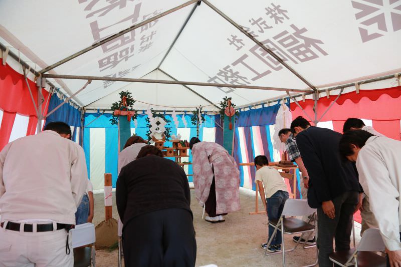 「福岡市南区五十川01」注文住宅現場リポート①【地鎮祭】