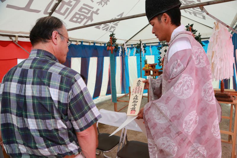 福岡市南区五十川01　注文住宅建築現場リポート①　～地鎮祭～